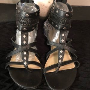 Black Gladiator Sandals